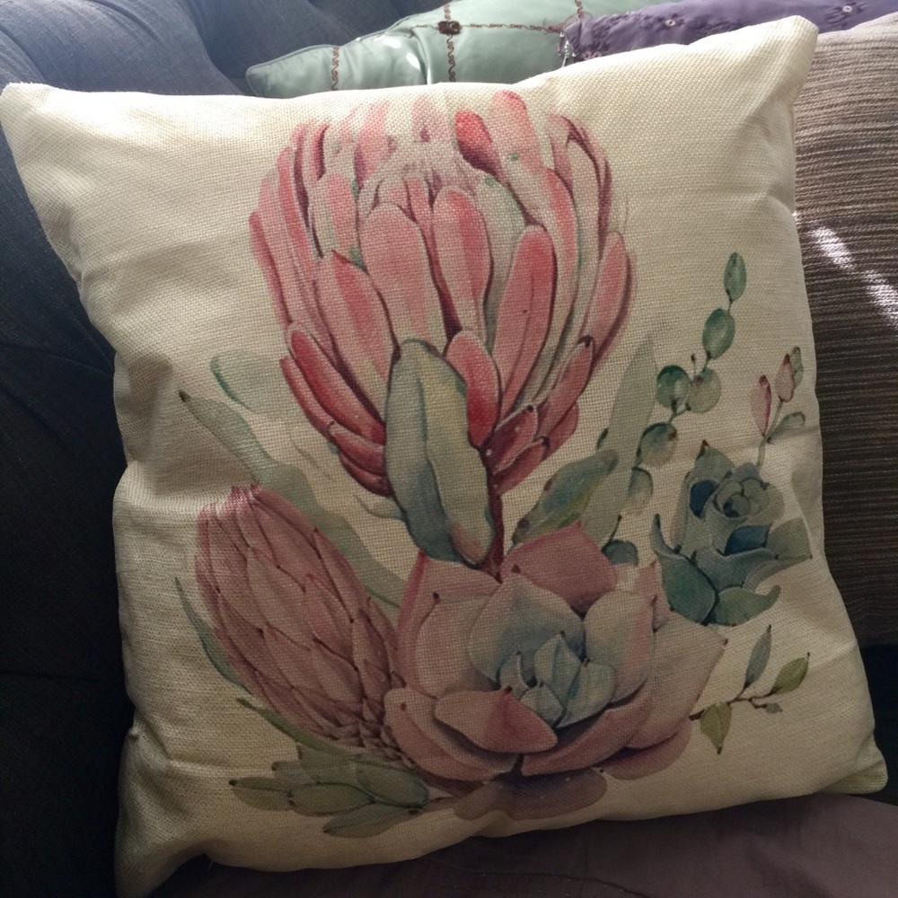 🌱🌿Succulent Pillowcase💚🌵